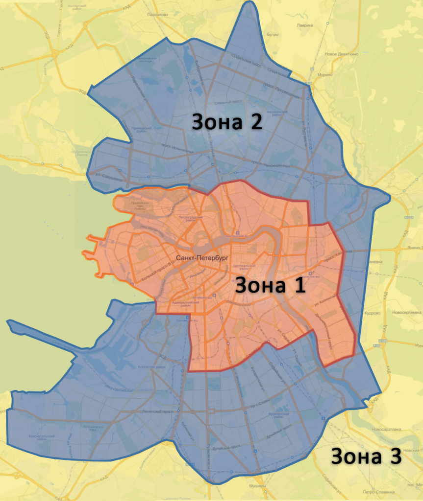 Лента карта доставки спб